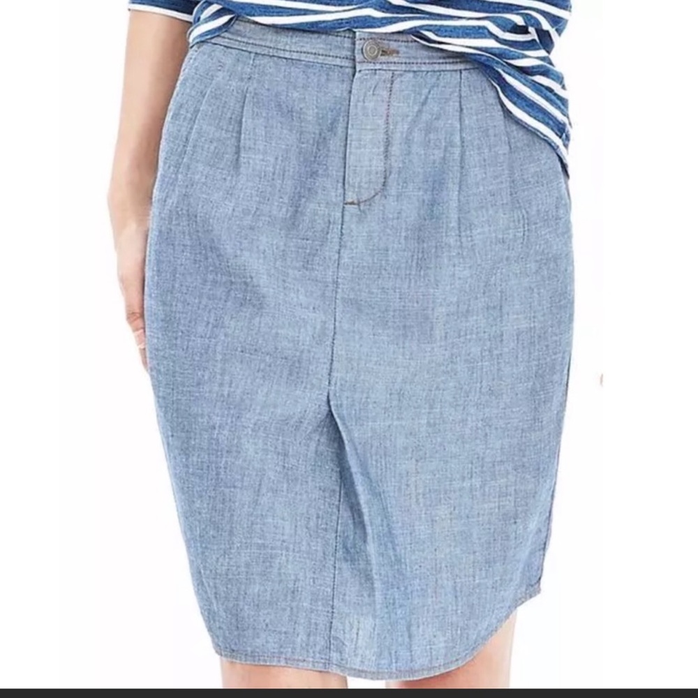 Banana Republic Blue Denim Skirt